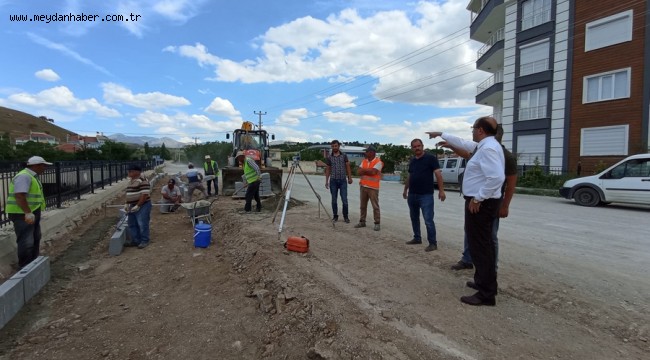 BAŞKAN ÇÖL YAPIMI DEVAM EDEN BİSİKLET YOLU'NU İNCELEDİ