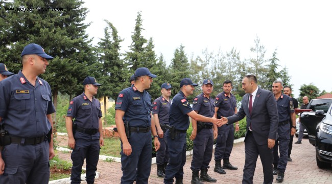 BAŞKAN YILMAZ'DAN JANDARMA KOMUTANLIĞI'NA ZİYARET