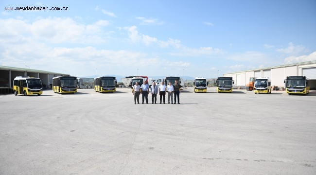 Belediye araç filosuna 4 Minibüs ve 5 Otobüs daha ekledi