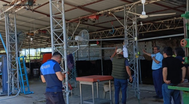 Bergama'da kurban kesim yerlerine denetim