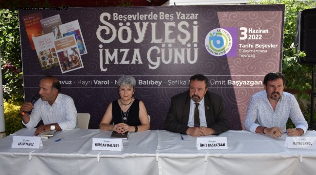 BEŞEVLER'DE BEŞ YAZAR SÖYLEŞİ İMZA GÜNÜ ETKİNLİĞİ DÜZENLEDİ