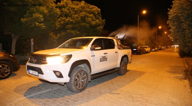BÜYÜKŞEHİR'DEN GECE GÜNDÜZ İLAÇLAMA