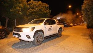 BÜYÜKŞEHİR'DEN GECE GÜNDÜZ İLAÇLAMA