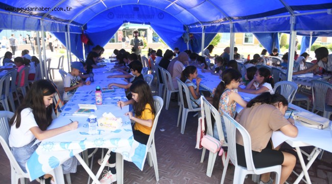 Çocuklar Yenişehir'de hayallerindeki çevreyi çizdi