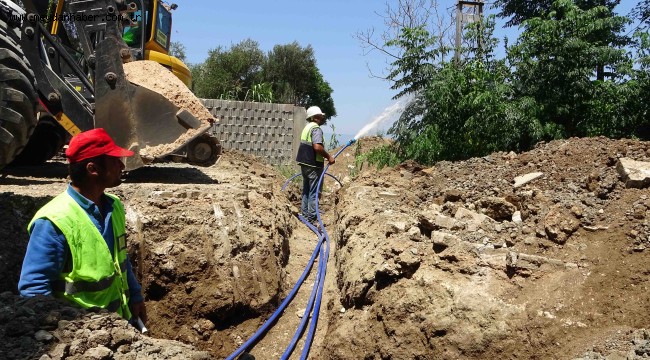 HARBİYE'DE SAĞLIKLI SU İLETİMİ İÇİN ÇALIŞMALAR SÜRÜYOR