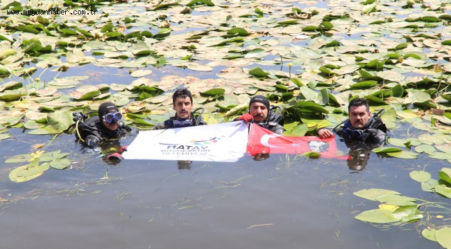 HBB EKİPLERİNDEN KIRIKHAN GÖLBAŞI'NDA DİP TEMİZLİĞİ