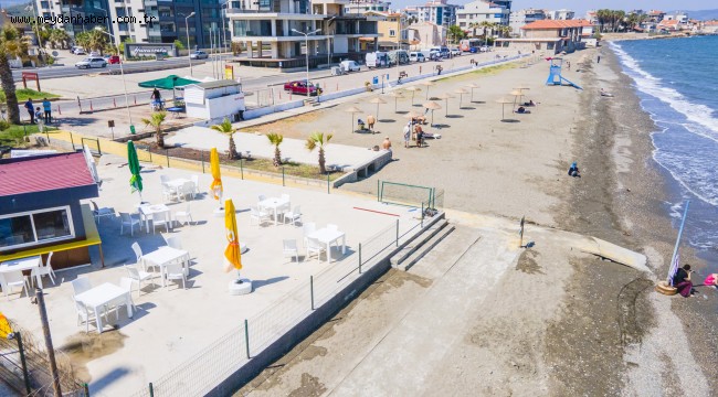 Körfezin Tek Mavi Bayraklı Plajı Yaza Hazır