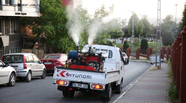 KÜÇÜKÇEKMECE'DE HAŞERESİZ VE SİVRİSİNEKSİZ BİR YAZ İÇİN İLAÇLAMA EKİBİ SAHADA