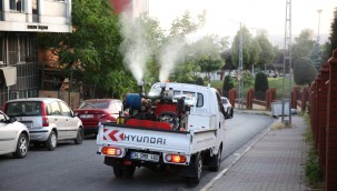 KÜÇÜKÇEKMECE'DE HAŞERESİZ VE SİVRİSİNEKSİZ BİR YAZ İÇİN İLAÇLAMA EKİBİ SAHADA