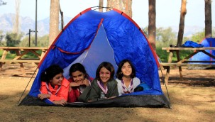 Muratpaşa'dan Zeytinpark'ta izci kampı