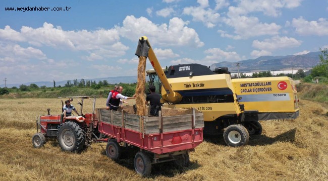 PAMUKKALE BELEDİYESİ İLK HASADINI GERÇEKLEŞTİRDİ