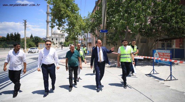 PAMUKKALE'DE BİR MAHALLEDE DAHA ÜSTYAPI ÇALIŞMASI TAMAMLANDI