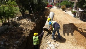 SAMANDAĞ MAĞARACIK'TA ALTYAPI ÇALIŞMALARI SÜRÜYOR