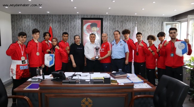 ŞAMPİYON SPORCULARDAN ANLAMLI ZİYARET