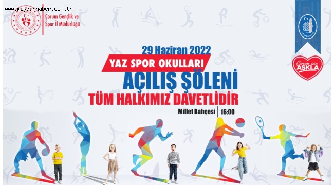 Yaz Spor Okulları açılış şöleni yapılacak