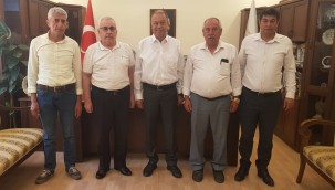 Başkan Dinçer'e geçmiş olsun ziyareti.