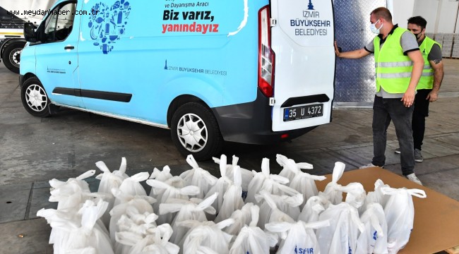 İzmir'de dayanışma sürüyor Büyükşehir Belediyesi'nden Kurban Bayramı için 40 milyon liralık destek