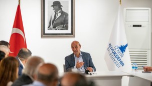 İzmir Konfederasyonu üyelerinden Başkan Soyer'e ziyaret 