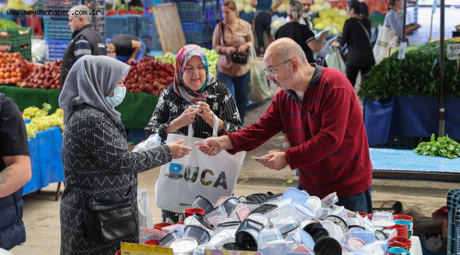 Buca pazarlarında çevre farkındalığı