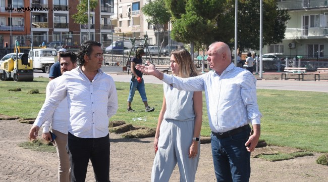 KEMALPAŞA'DA PARKLAR YENİLENİYOR