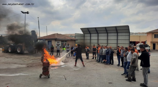 Mamak Belediyesi'nde Yangın Eğitimi