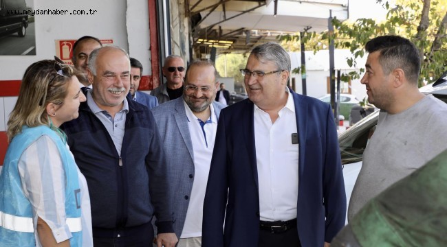 BAŞKAN ÇERÇİ KÜÇÜK SANAYİ ESNAFI İLE BULUŞTU