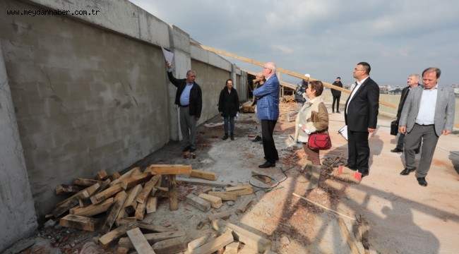 Başkan Kurt çalışmaları yerinde inceledi