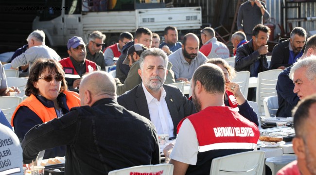 Başkan Sandal işçilerle buluştu: "Birliğimizi kimse bozamaz"