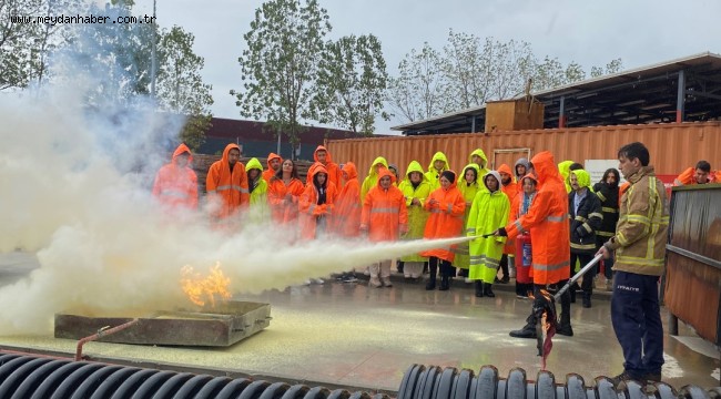 Büyükşehir İtfaiyesinden üniversiteli gençlere eğitim