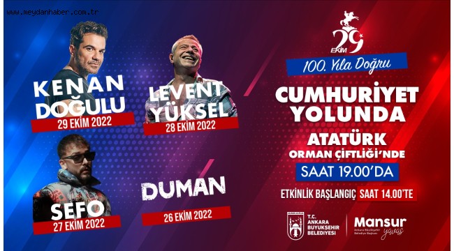 CUMHURİYET COŞKUSU ATATÜRK ORMAN ÇİFTLİĞİ'NDE YAŞANACAK