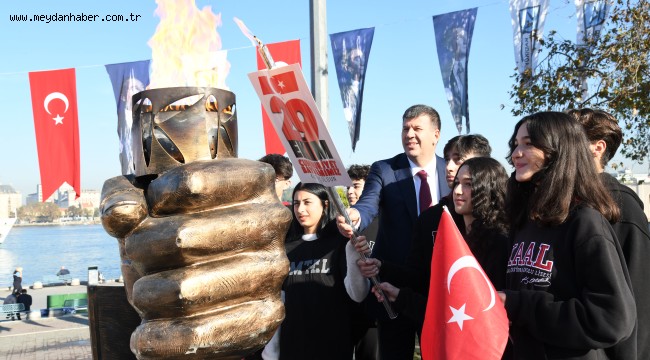 CUMHURİYET MEŞALESİ 29 EKİM'E KADAR YANMAYA DEVAM EDECEK