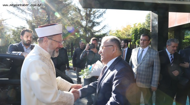 DİYANET İŞLERİ BAŞKANI ERBAŞ'TAN BAŞKAN BÜYÜKKILIÇ'A ZİYARET