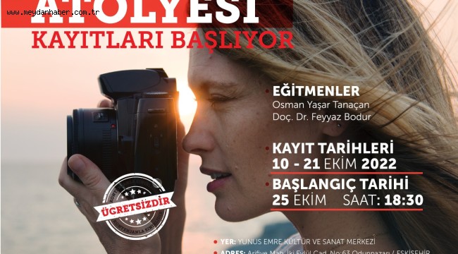 Fotoğrafçılık eğitimi için son tarih 21 Ekim