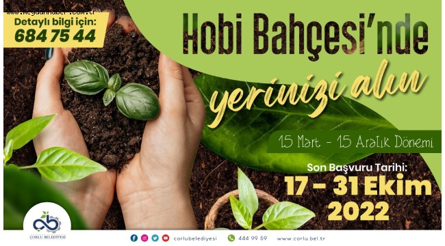 Hobi Bahçeleri İçin Başvurular Başladı