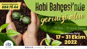 Hobi Bahçeleri İçin Başvurular Başladı
