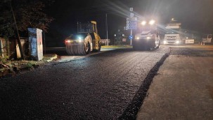 Kartepe Sarımeşe Şenlik Caddesi asfaltlandı 