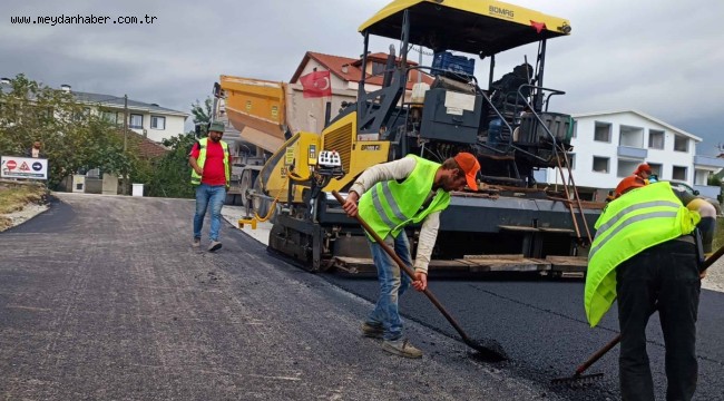 Kartepe Yeşiltepe Caddesi asfaltlandı