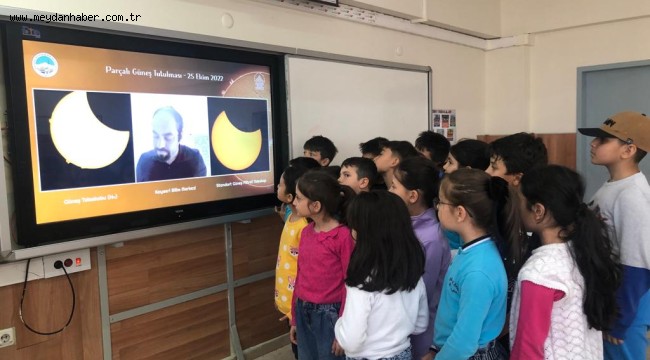 KAYSERİ BİLİM MERKEZİ 'GÜNEŞ TUTULMASI' HEYECANINI CANLI YAYINLADI