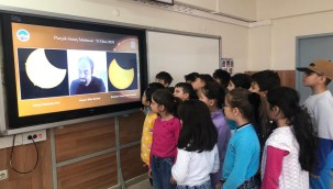 KAYSERİ BİLİM MERKEZİ 'GÜNEŞ TUTULMASI' HEYECANINI CANLI YAYINLADI