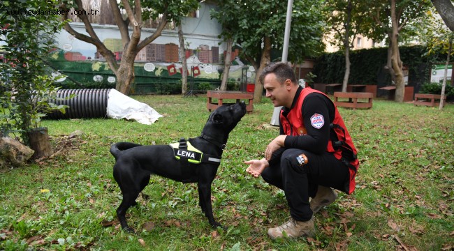 LENA ARTIK BAK KADIKÖY EKİBİYLE ARAMA ÇALIŞMALARINA HAZIR