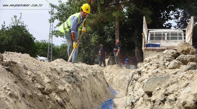 MAĞARACIK'TA İÇMESUYU ŞEBEKE İNŞAATINA BAŞLANDI