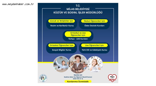 MİLAS BELEDİYESİ EĞİTİM ALANINDAKİ HİZMETLERİNE DEVAM EDİYOR