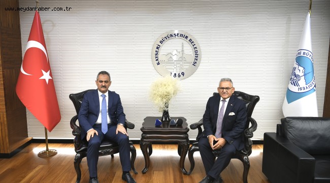 MİLLİ EĞİTİM BAKANI ÖZER, BAŞKAN BÜYÜKKILIÇ'I ZİYARET ETTİ