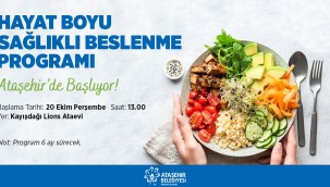 "SAĞLIKLI BESLEN SAĞLIKLA YAŞA EĞİTİM" PROGRAMI BAŞLIYOR
