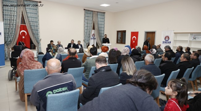 SİNCAN BELEDİYE BAŞKANI MURAT ERCAN MAHALLE TURLARINA DEVAM EDİYOR