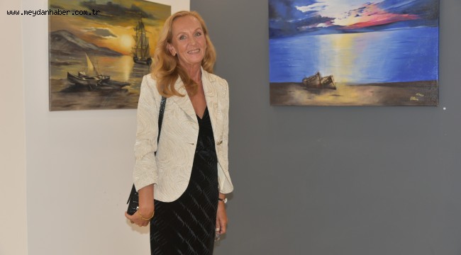 Slovak Ressam Elena Kurucova İzmir'de