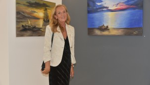 Slovak Ressam Elena Kurucova İzmir'de