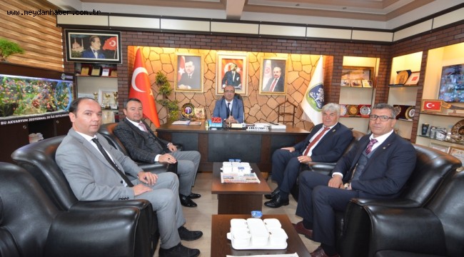 TİCARET BORSASINDAN BAŞKAN DR. MUSTAFA ÇÖL'E ZİYARET