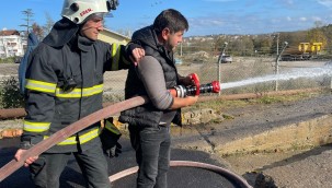 Büyükşehir'in gönüllü itfaiyecileri hazır kıta