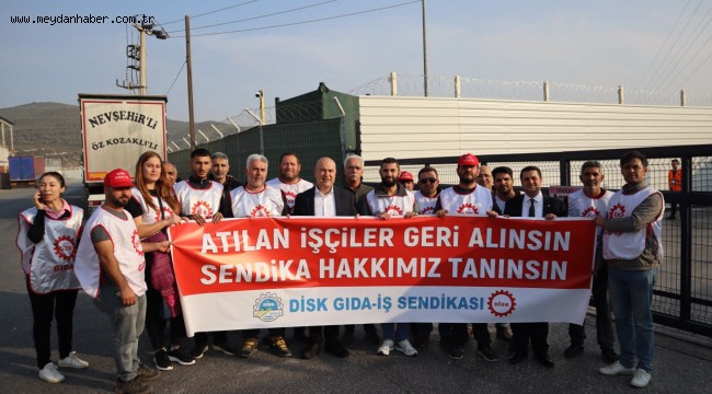CHP'Lİ BAKAN'DAN PHILIP MORRIS TÜRKİYE SİGARA FABRİKASI ÖNÜNDE DİRENEN İŞÇİLERE DESTEK!